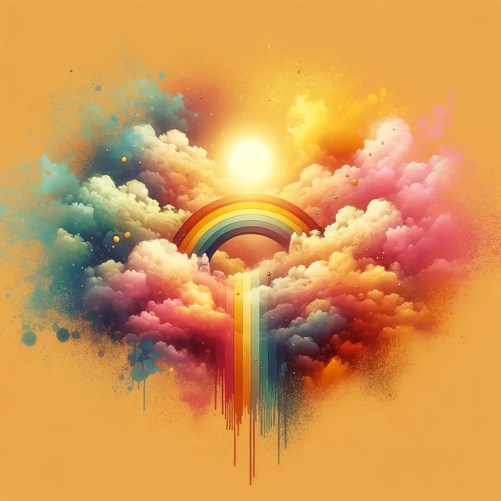 Whispers of Resilience: A Rainbow Amid Clouds of Freedom