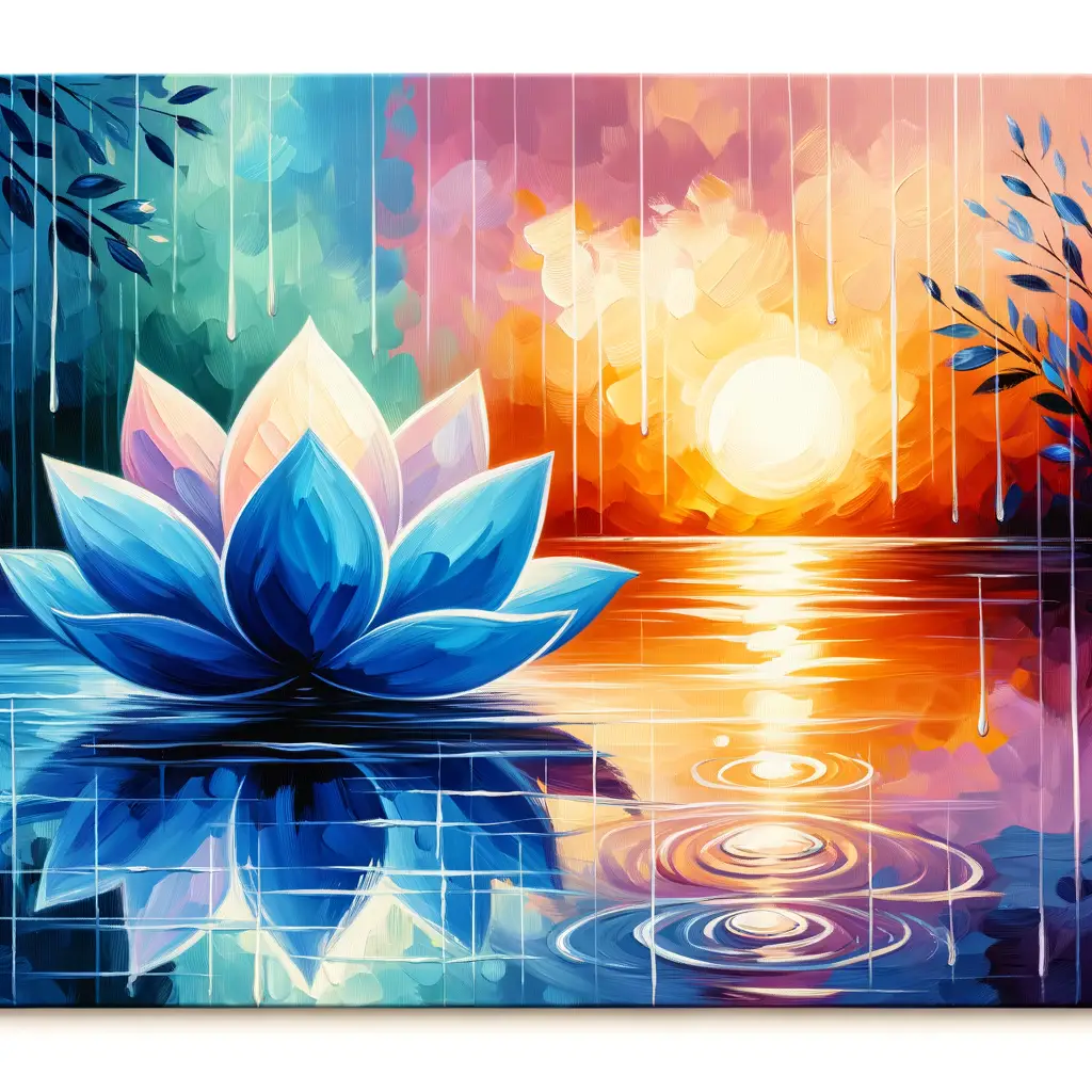 Lotus of Solace: Embrace at Dusk