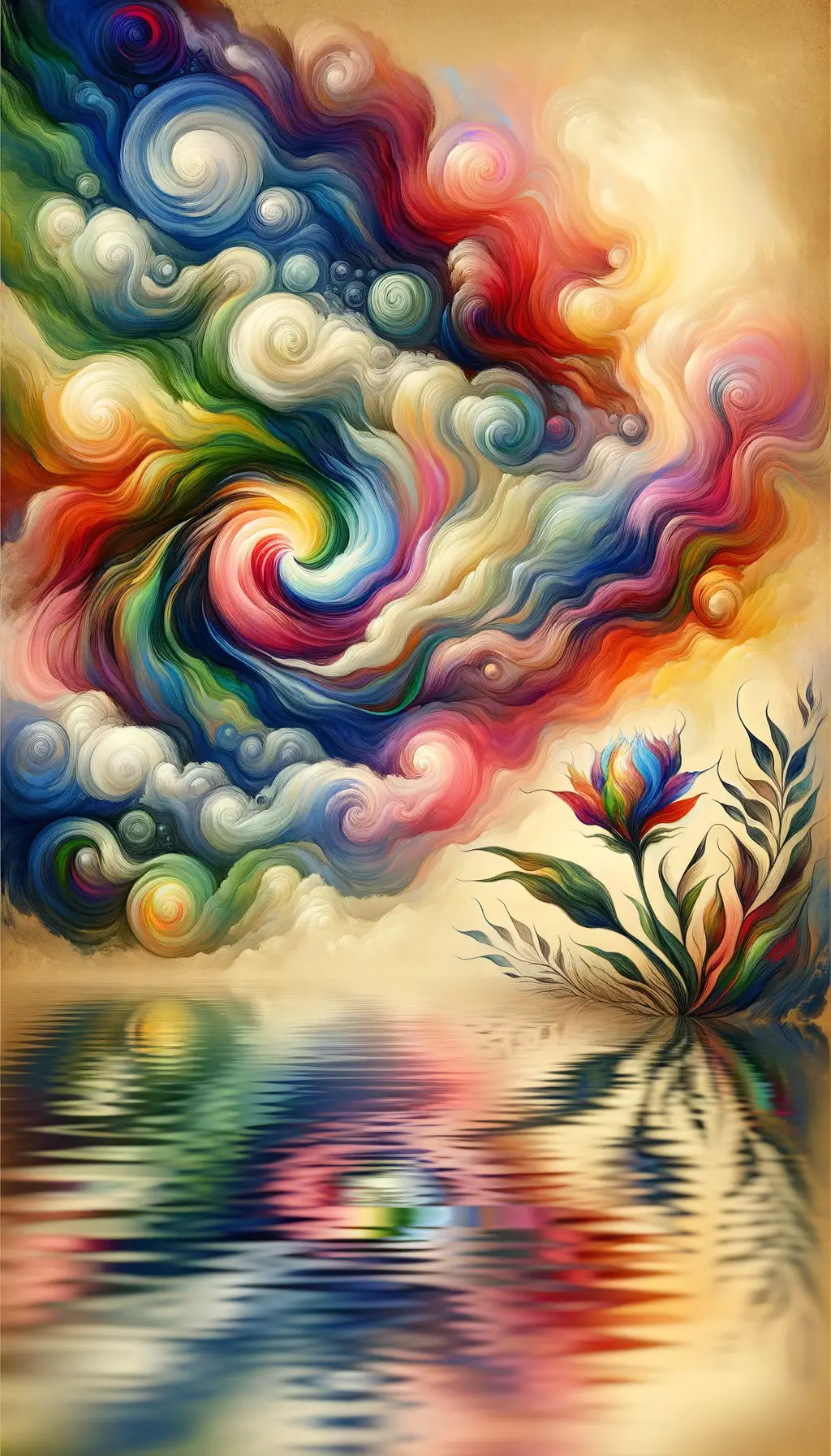 Blossom Symphony: Emotions of Growth and Serenity
