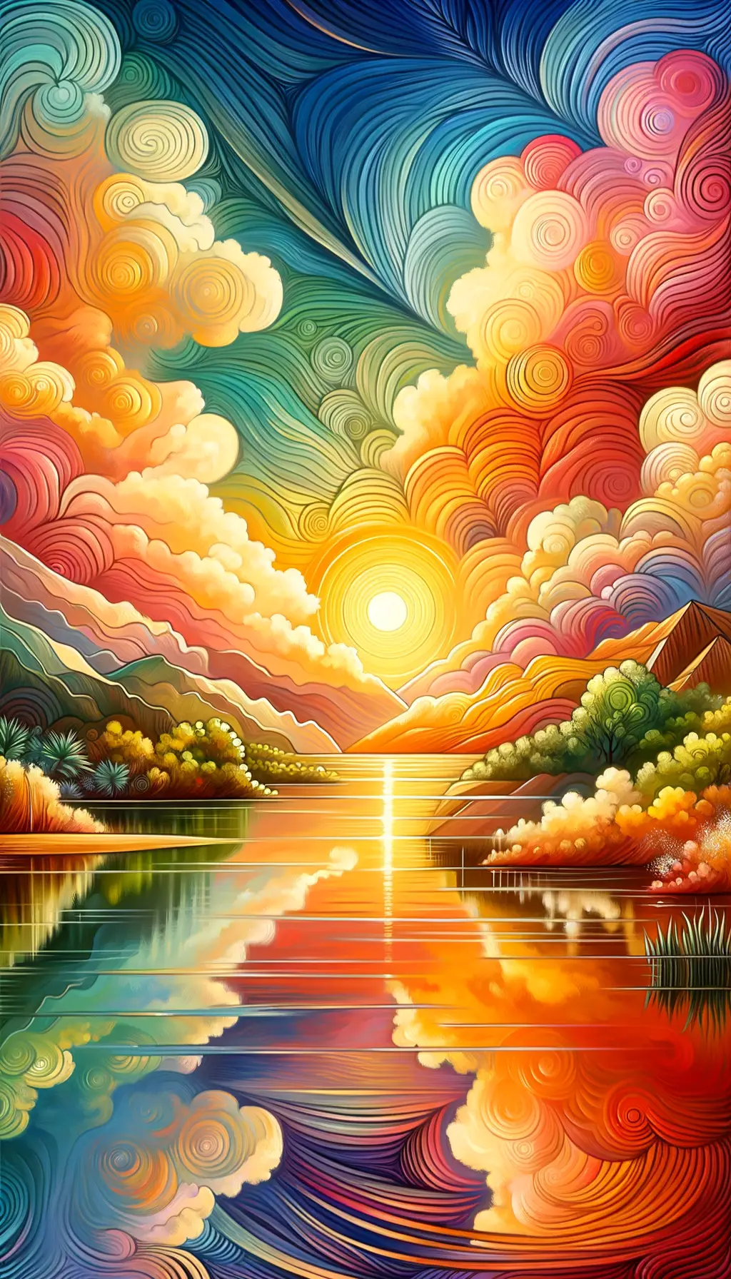Whispers of Renewal: Sunrise Serenity in the Sacred Garden