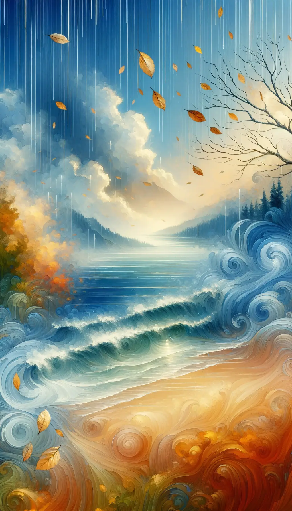 Serenity's Whispers: Ocean's Embrace in Therapy