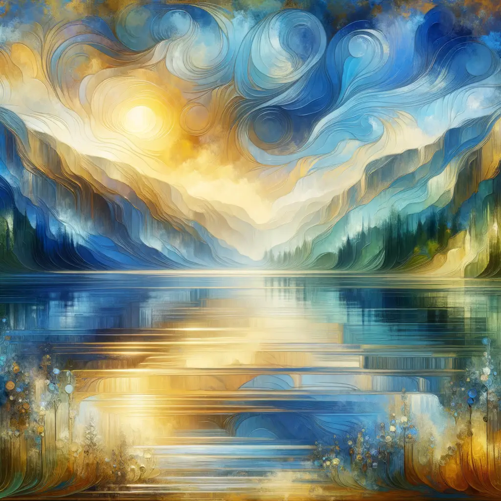 Aurora of Healing Whispers: Reflections on the Serenity Within