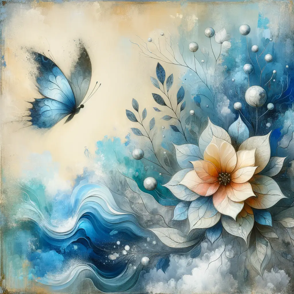 Ethereal Bloom: Wings of Renewal