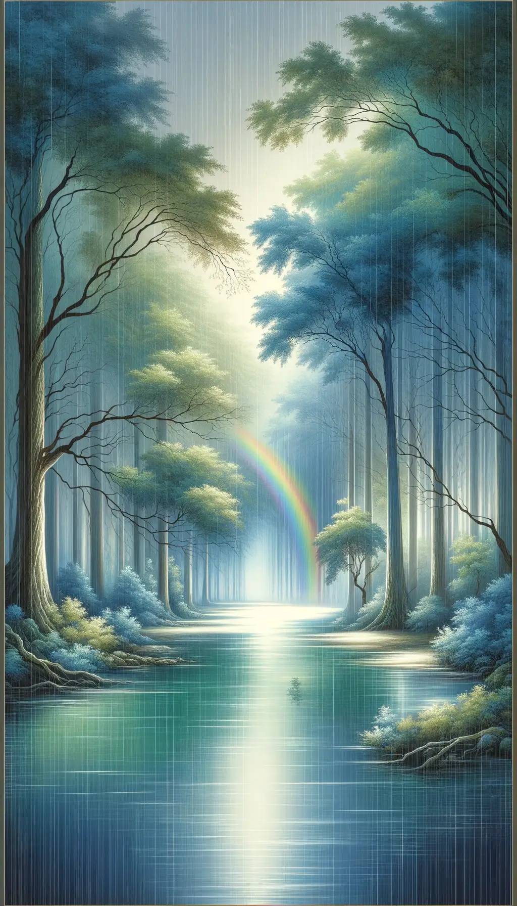 Whispers of Rainbow Forest: Tranquility's Praise