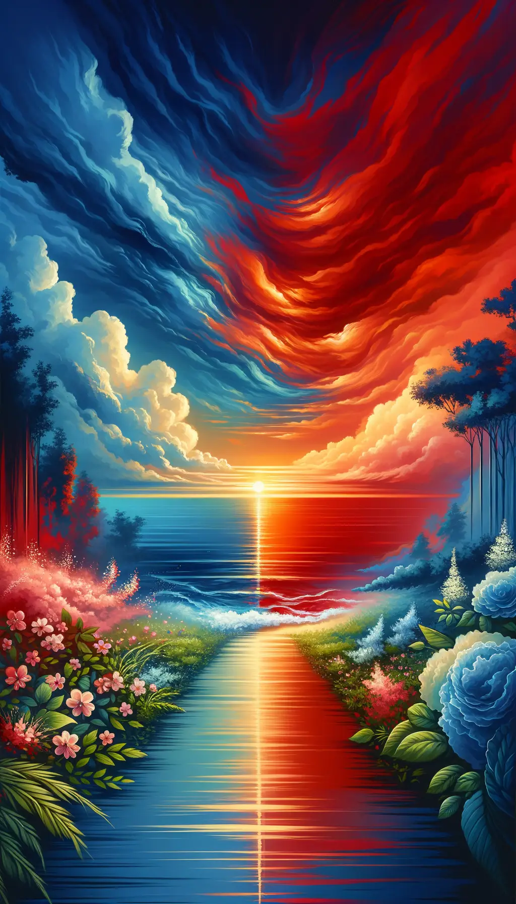 Journey of Serenity: Ephemeral Emotions in Dusk's Embrace