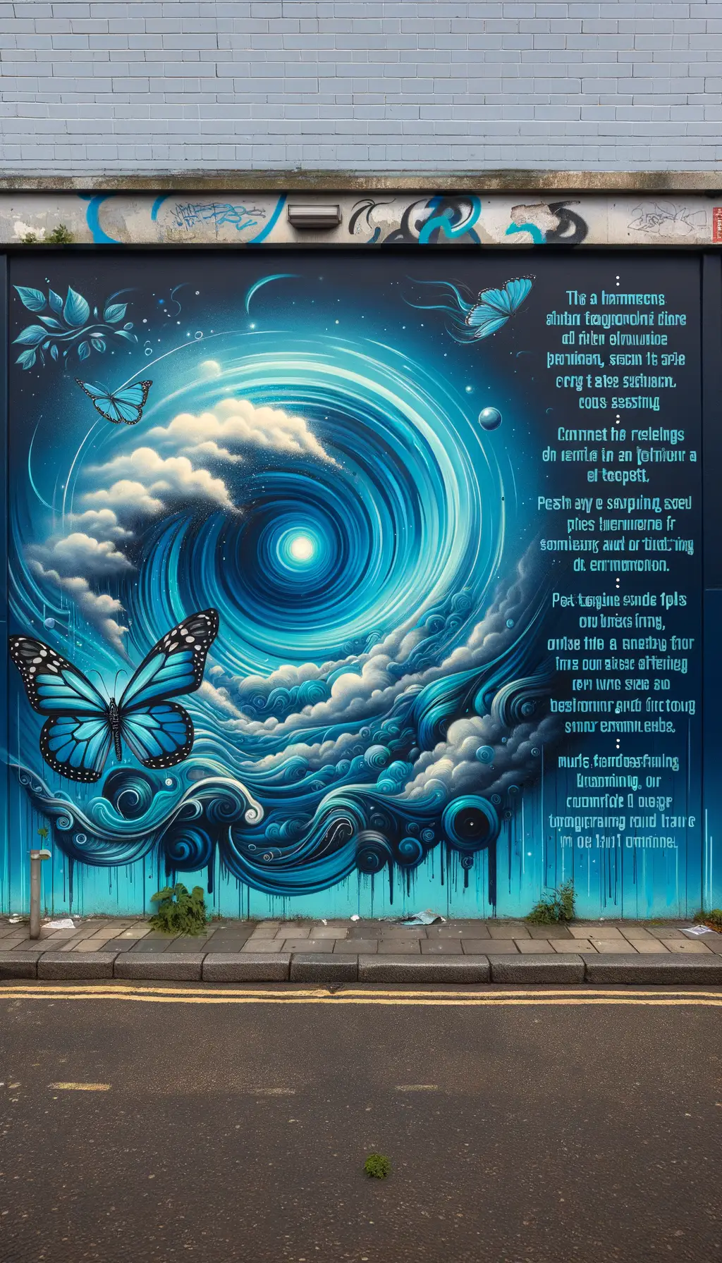 Ethereal Metamorphosis: Serenity’s Whisper in Azure