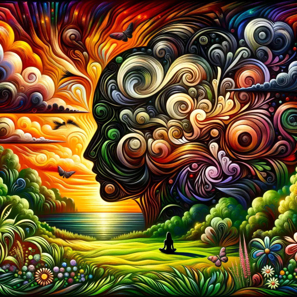 Soul's Symphony: A Serene Canvas of Emotion