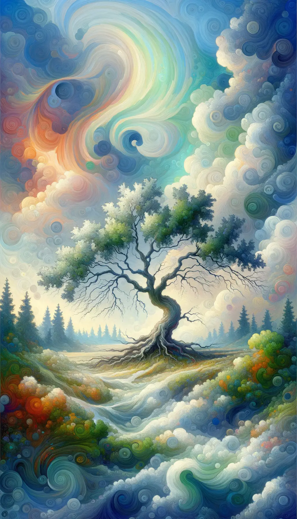 Resilient Reverie: Whispers of an Unbroken Oak
