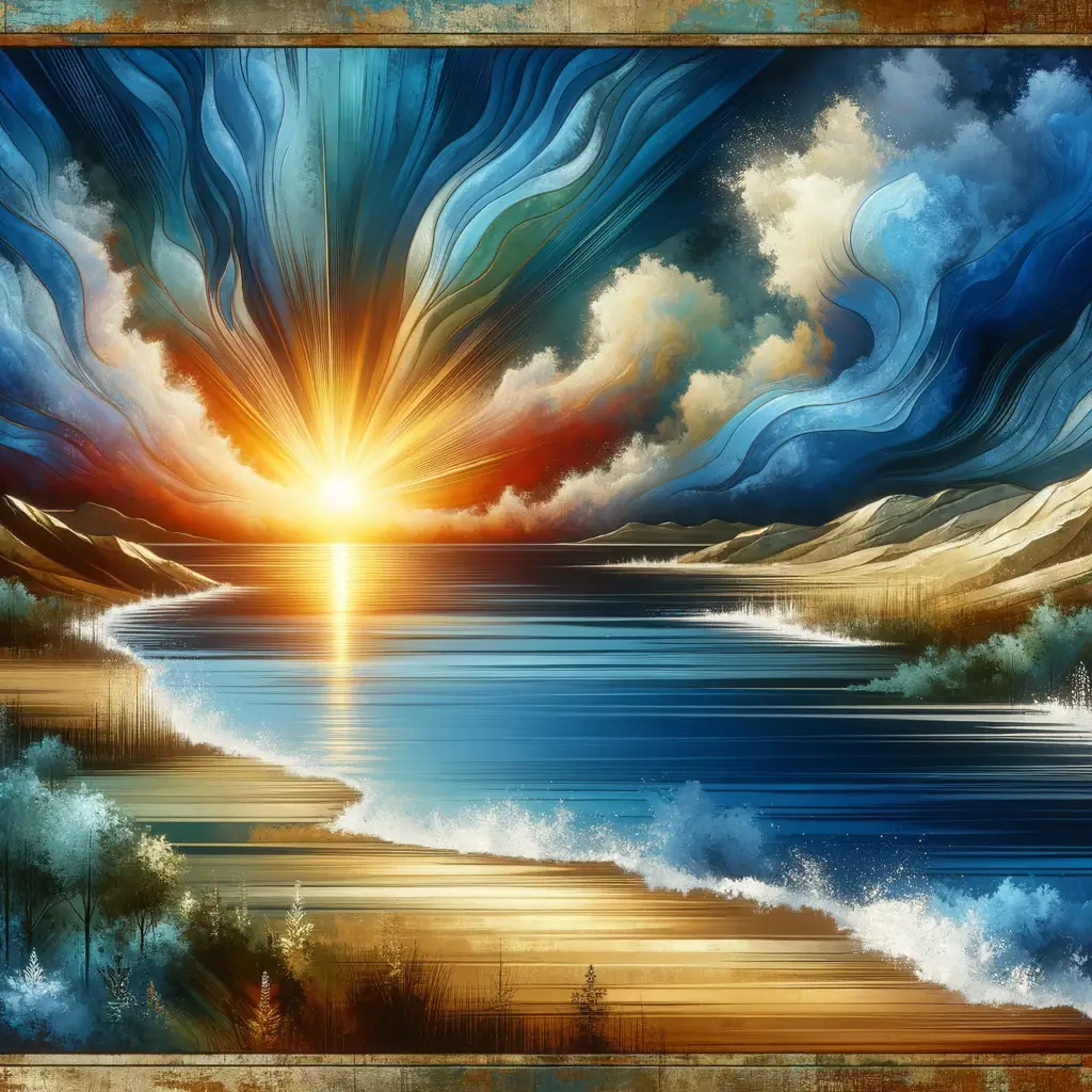 Whispers of Dawn: Sunlit Horizons