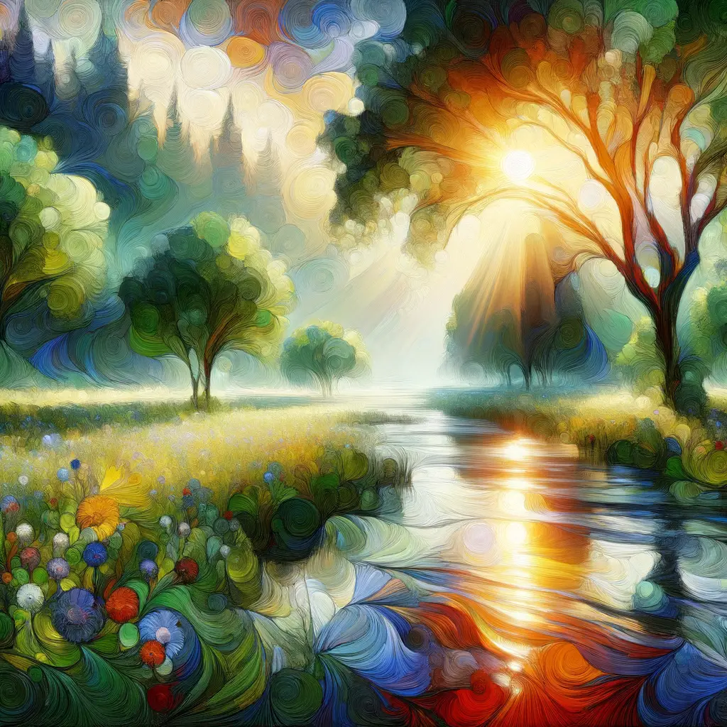 Rivers of Stillness: Merging Tranquility in Nature's Embrace