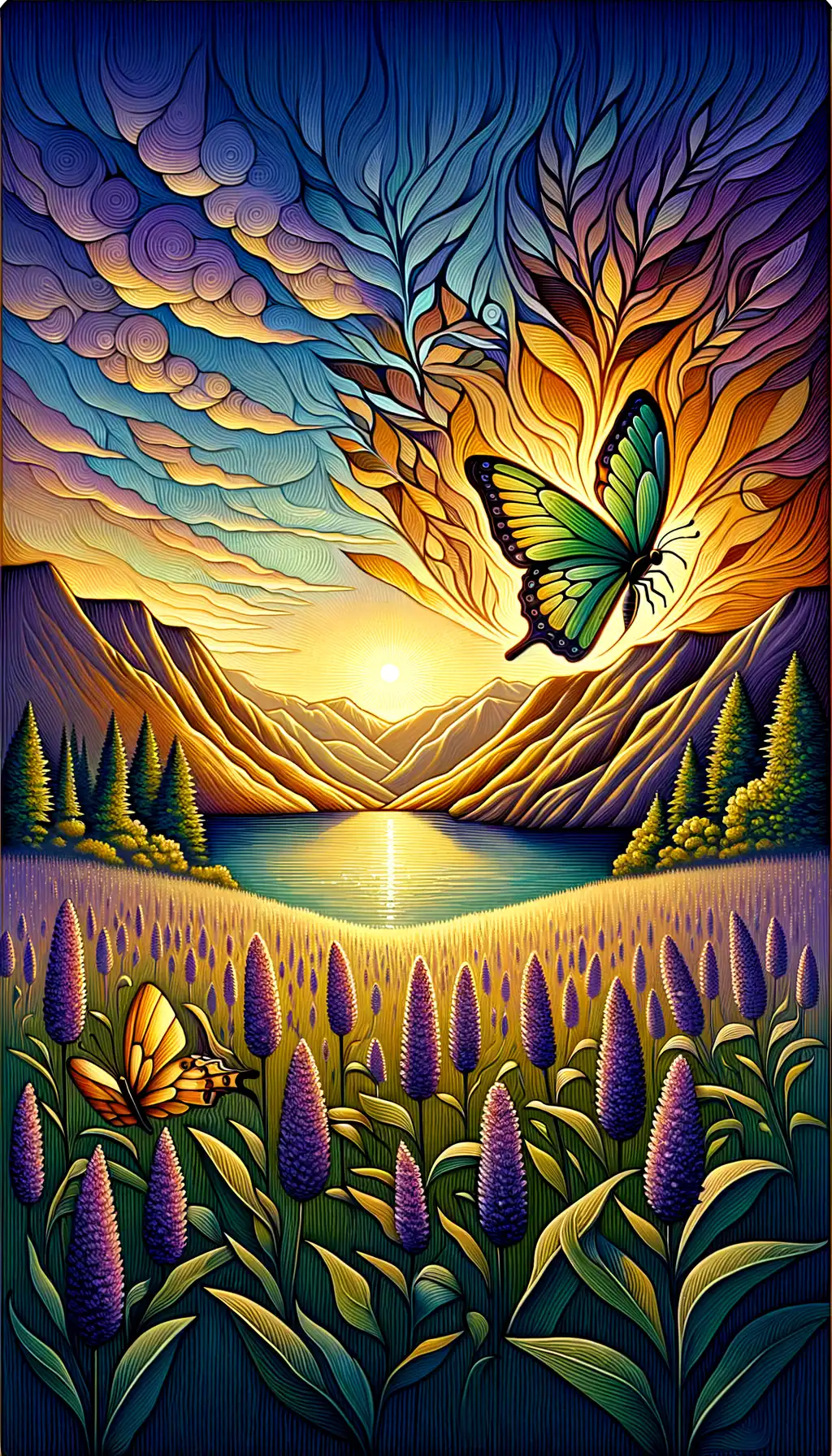 Ember Transformation: Chrysalis to Sunlit Resilience
