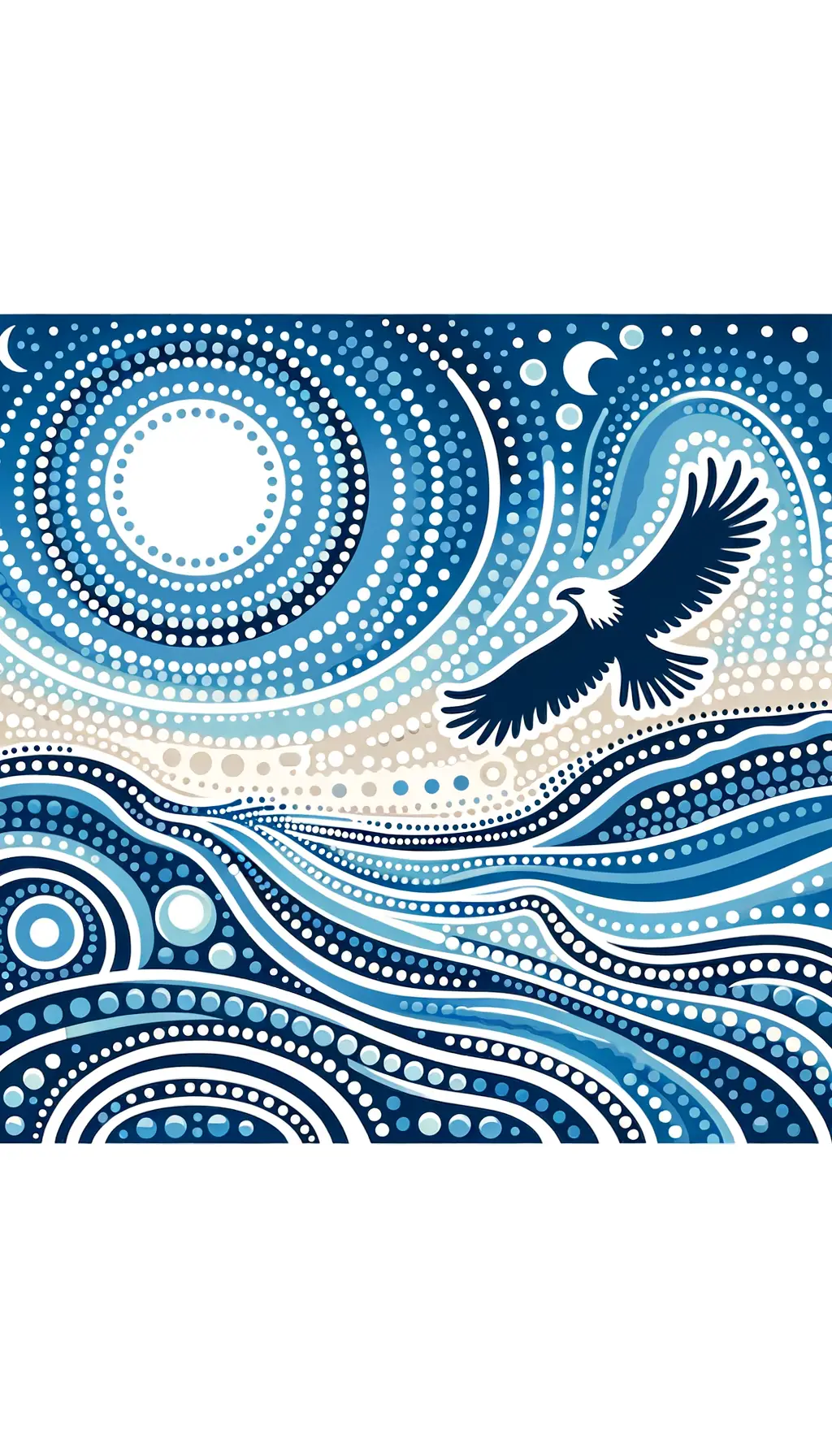 Rivers of Serenity: Eagle's Clarity in Azure Therapy