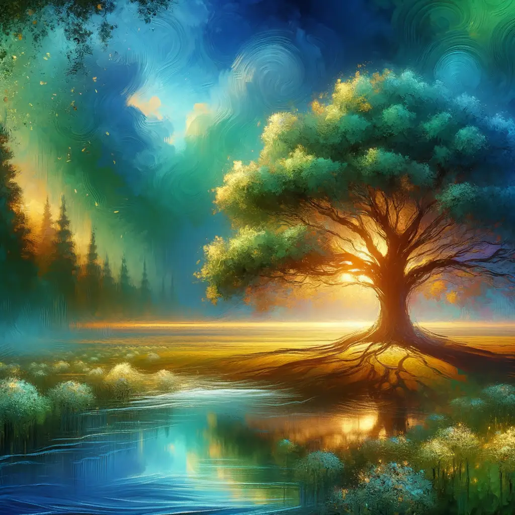 Whispers of the Mighty Oak: A Serene Journey Through Emotion