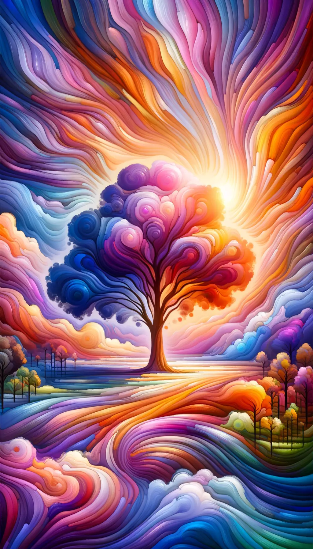 Whispers of the Oak: A Spectrum of Serene Growth