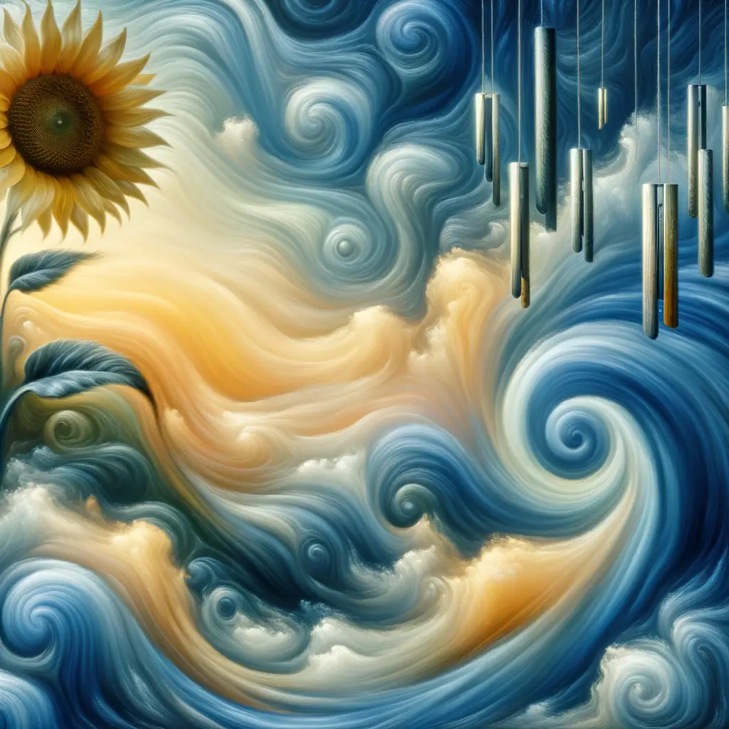 Resilient Reverie: Sunflower's Song of Growth and Serenity