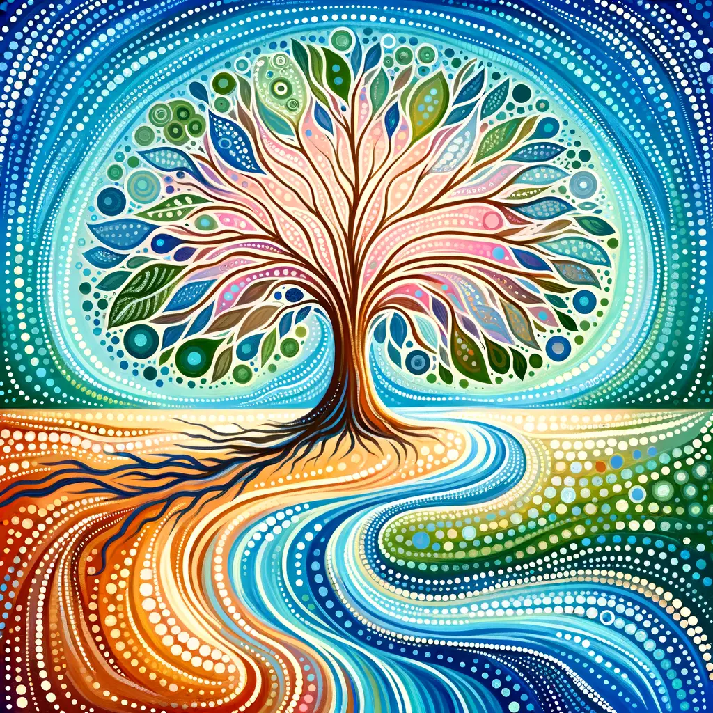 Whispers of Resilience: Emotions Painted in Tranquil Dots