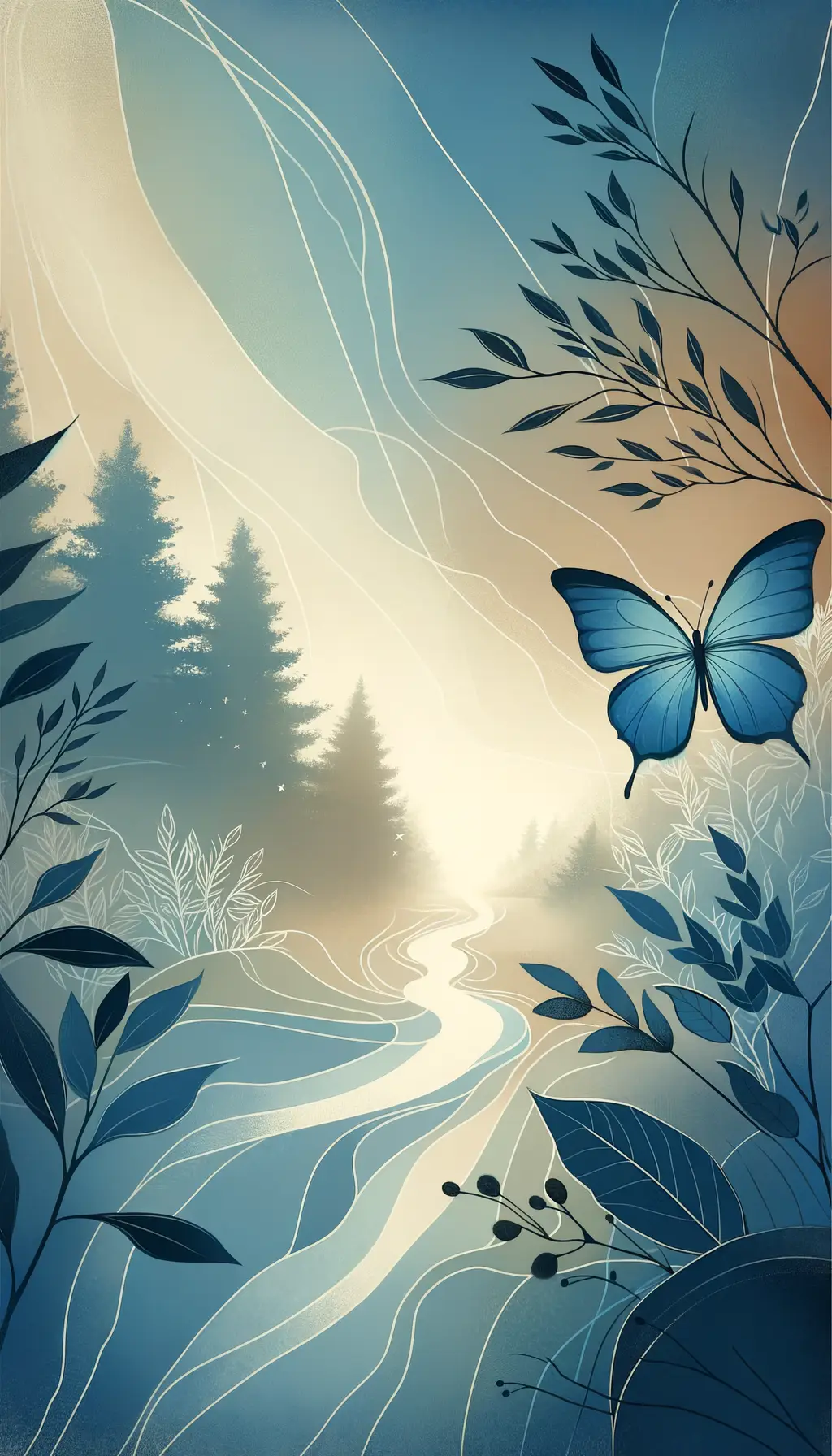 Serenity Unfolding: Tranquil Transformation in the Quiet Forest