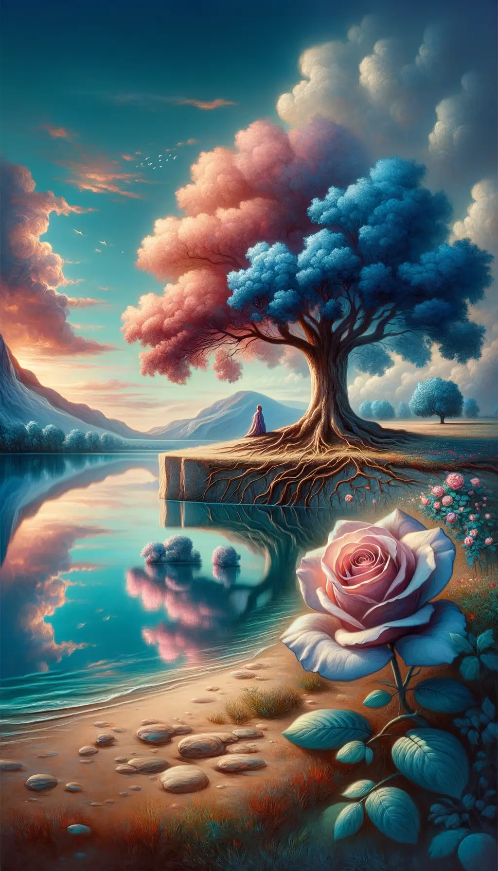 Resilience Reborn: Transcendence in Sapphire and Rose