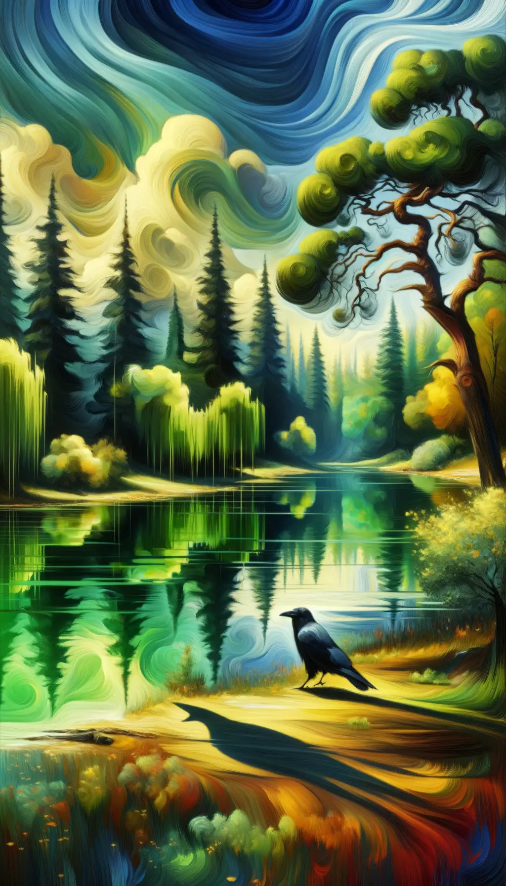 The Crow's Reflection: Enchantment at Emerald Lake