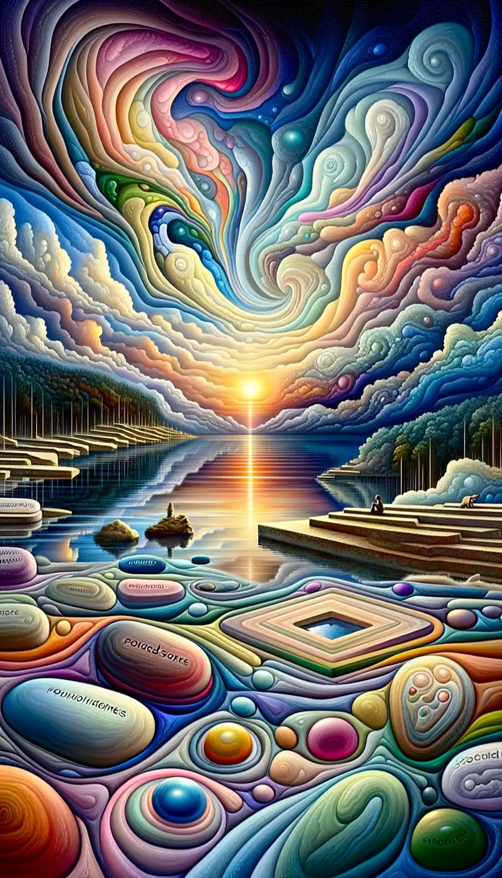 Whispers of the Crystal Lake: Mirrored Pathways of Transformation