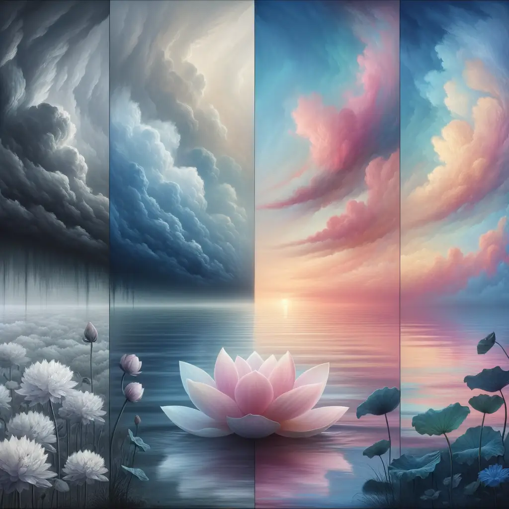 Metamorphosis of the Lotus: A Journey from Storm to Serenity