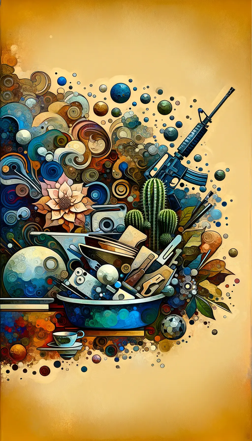 Whispers of the Wounded: Symphony in Cactus Bloom