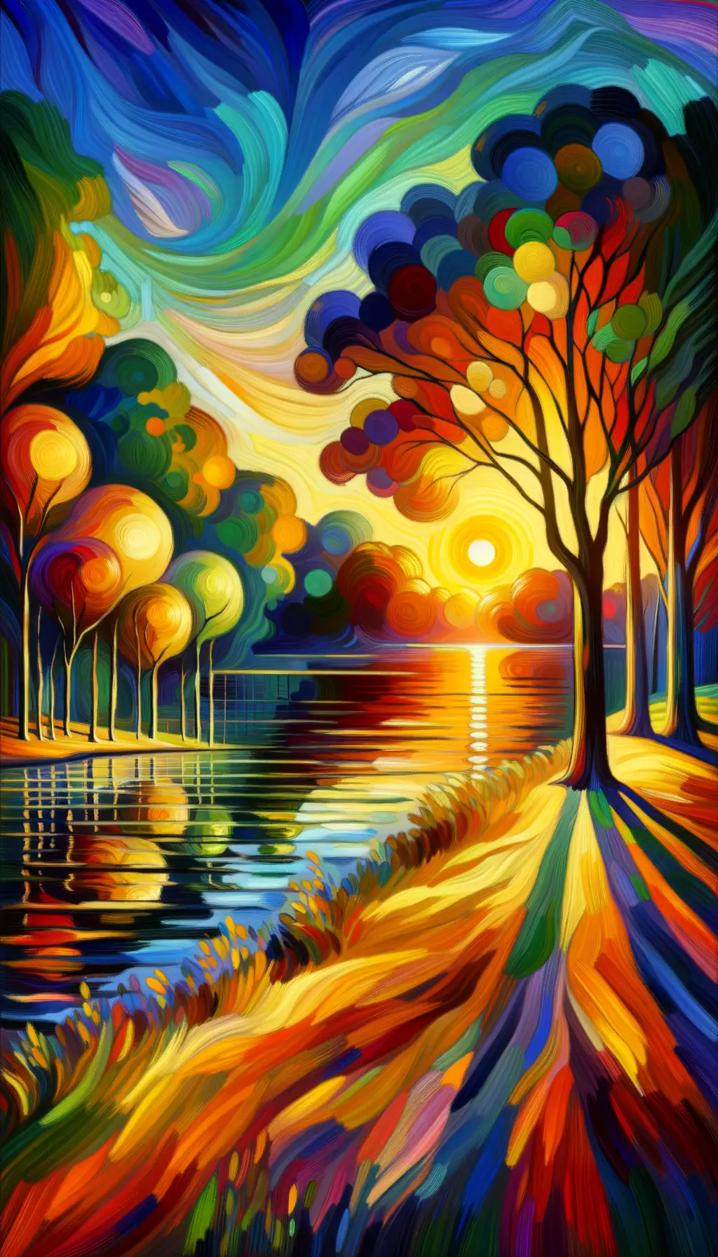 Whispers of Renewal: Nature's Embrace in Fauvism Reverie