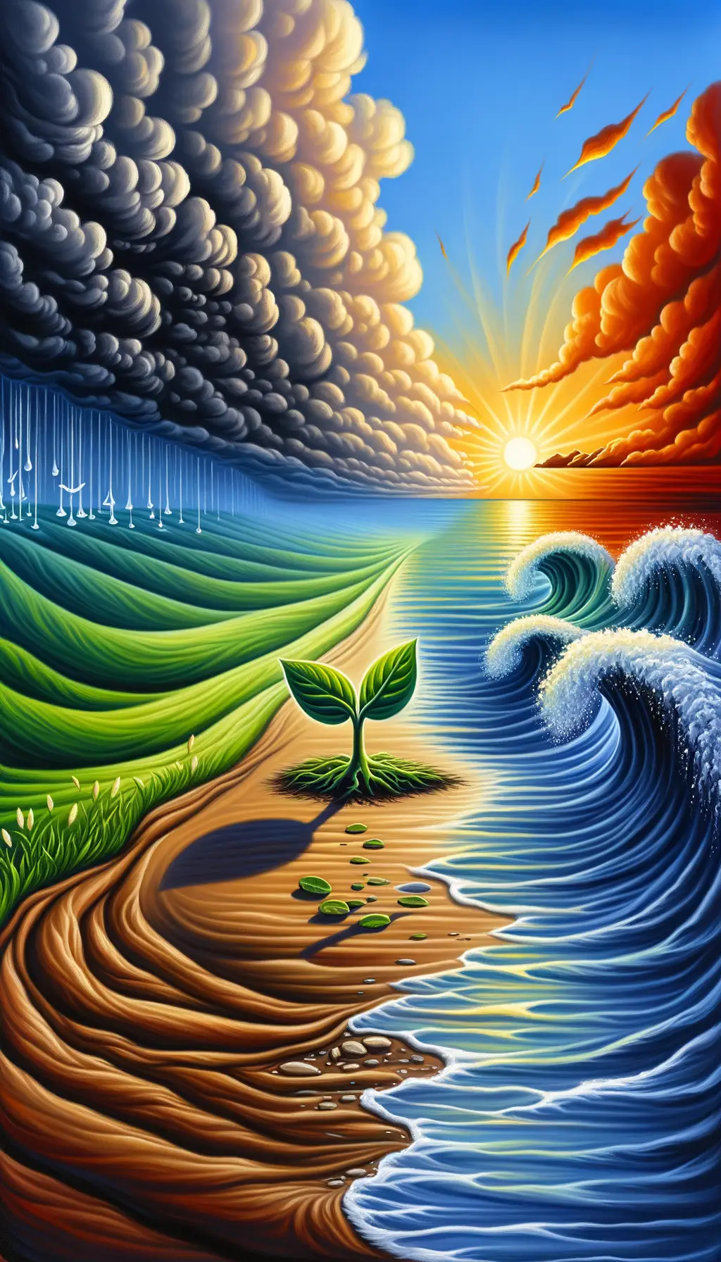 Emerging Radiance: Whispers of Renewal and Peace