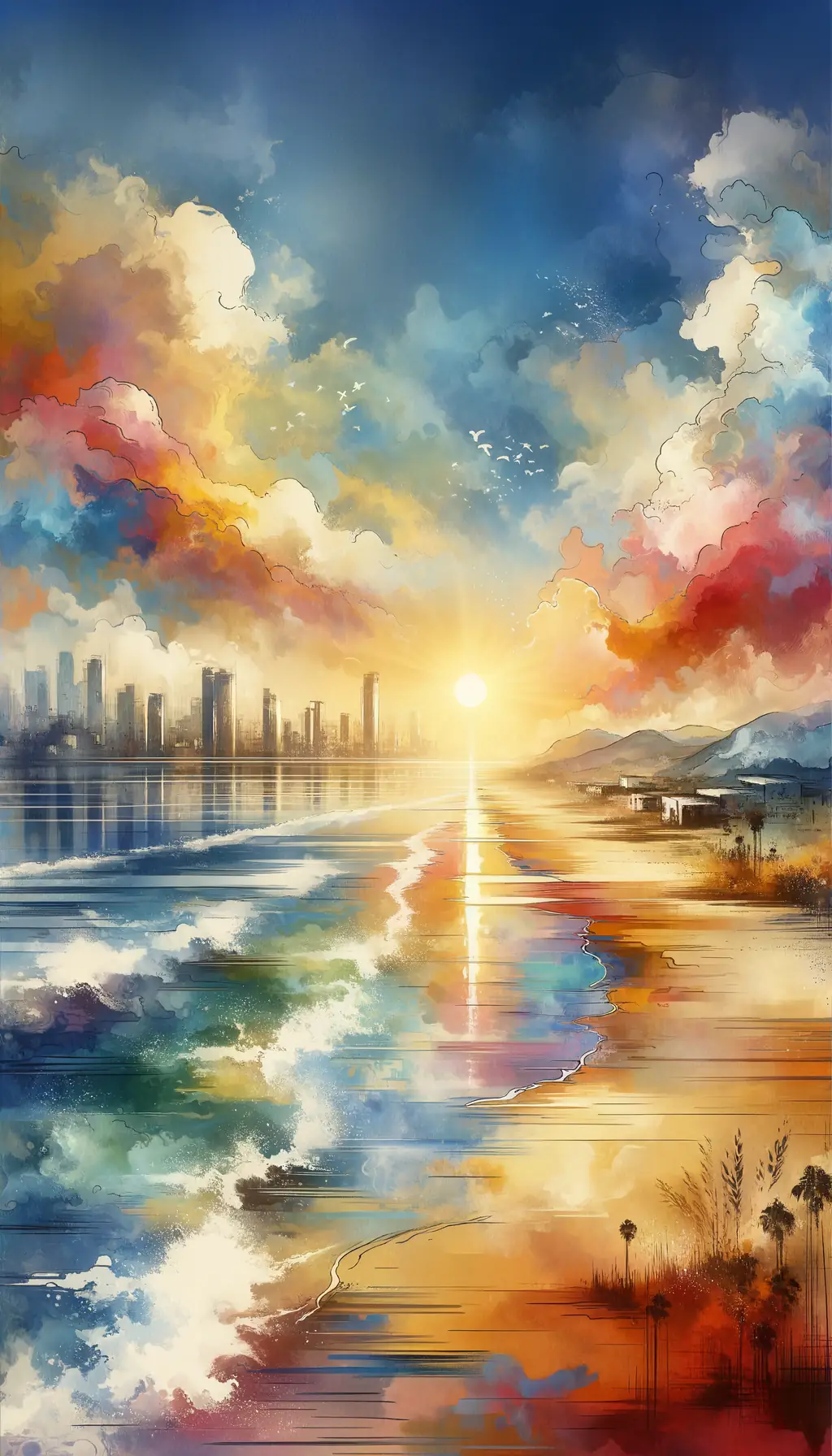 Glimmering Horizons: Whispers of Tranquil Resolutions