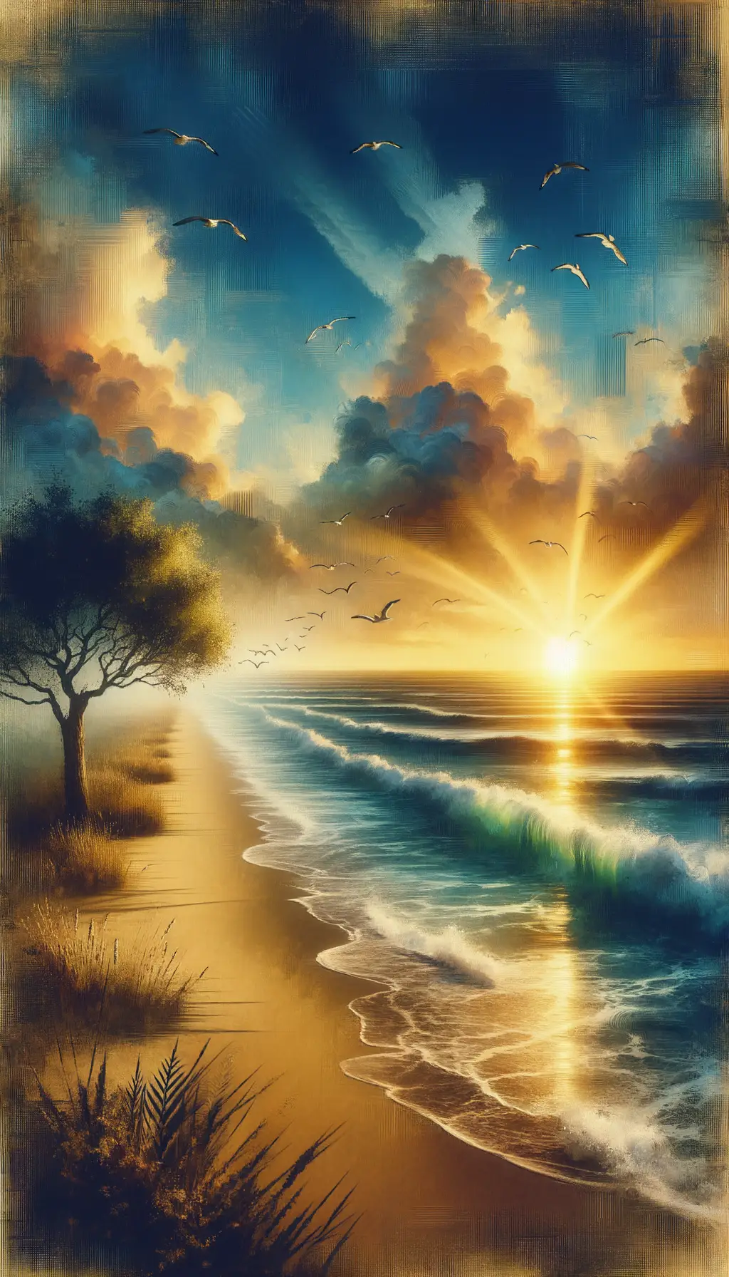 Luminous Tide: Embracing Tranquility