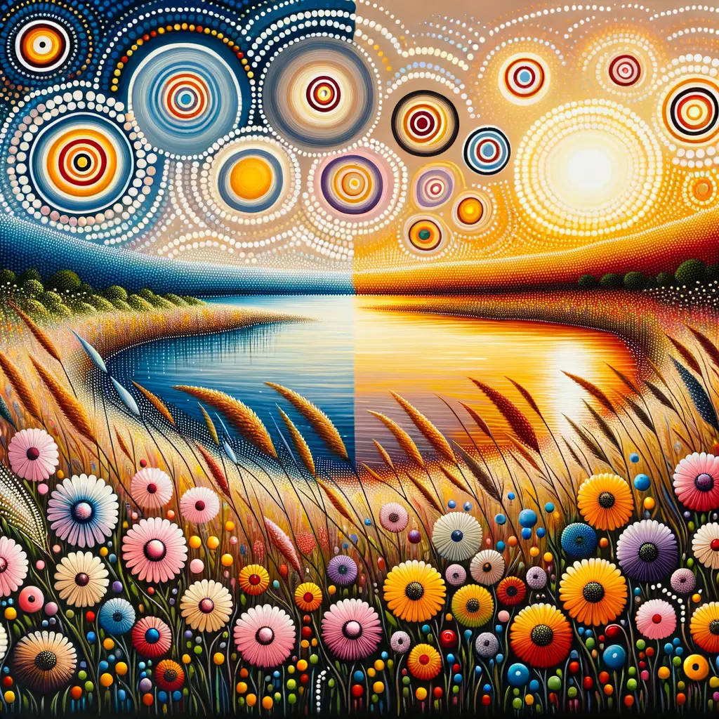 Whispers of Unseen Gardens: Solace at Sunset