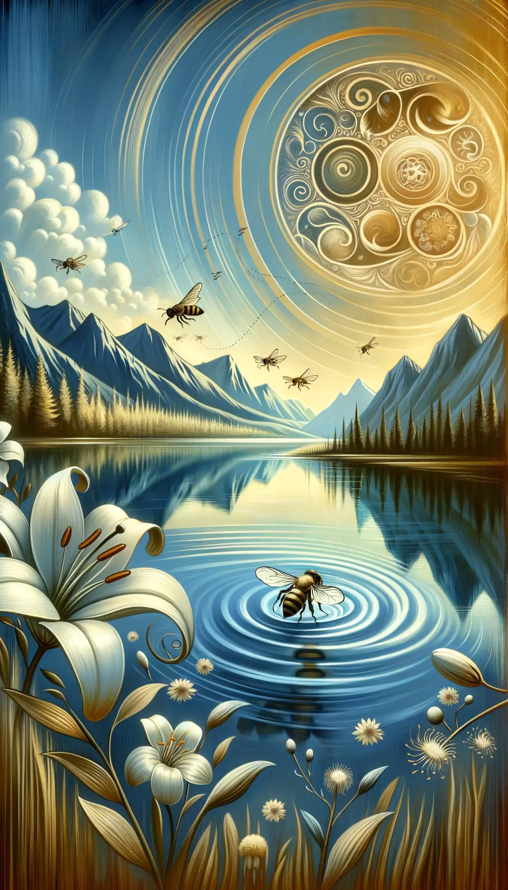 Serene Reflections: Echoes of Loss and Growth