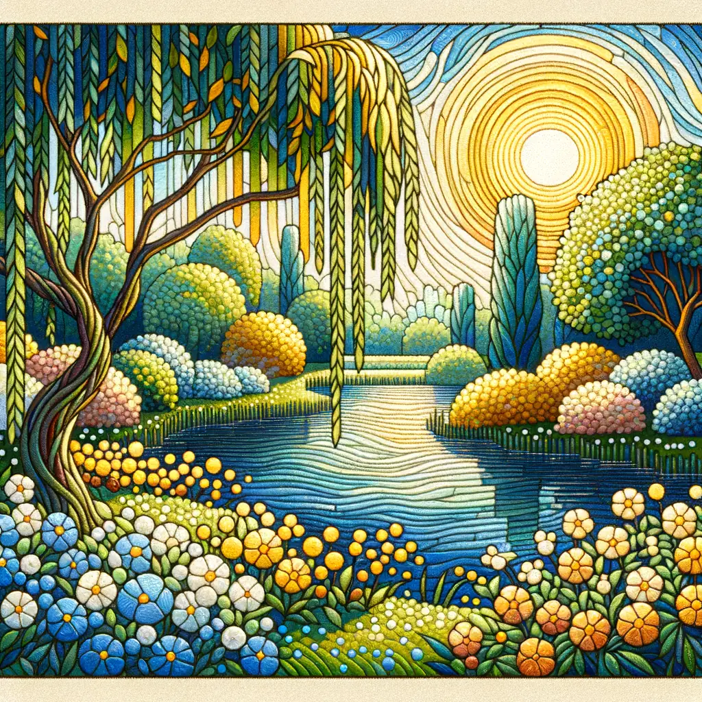 Songs of Embrace: Willow Sway in Tranquil Tide