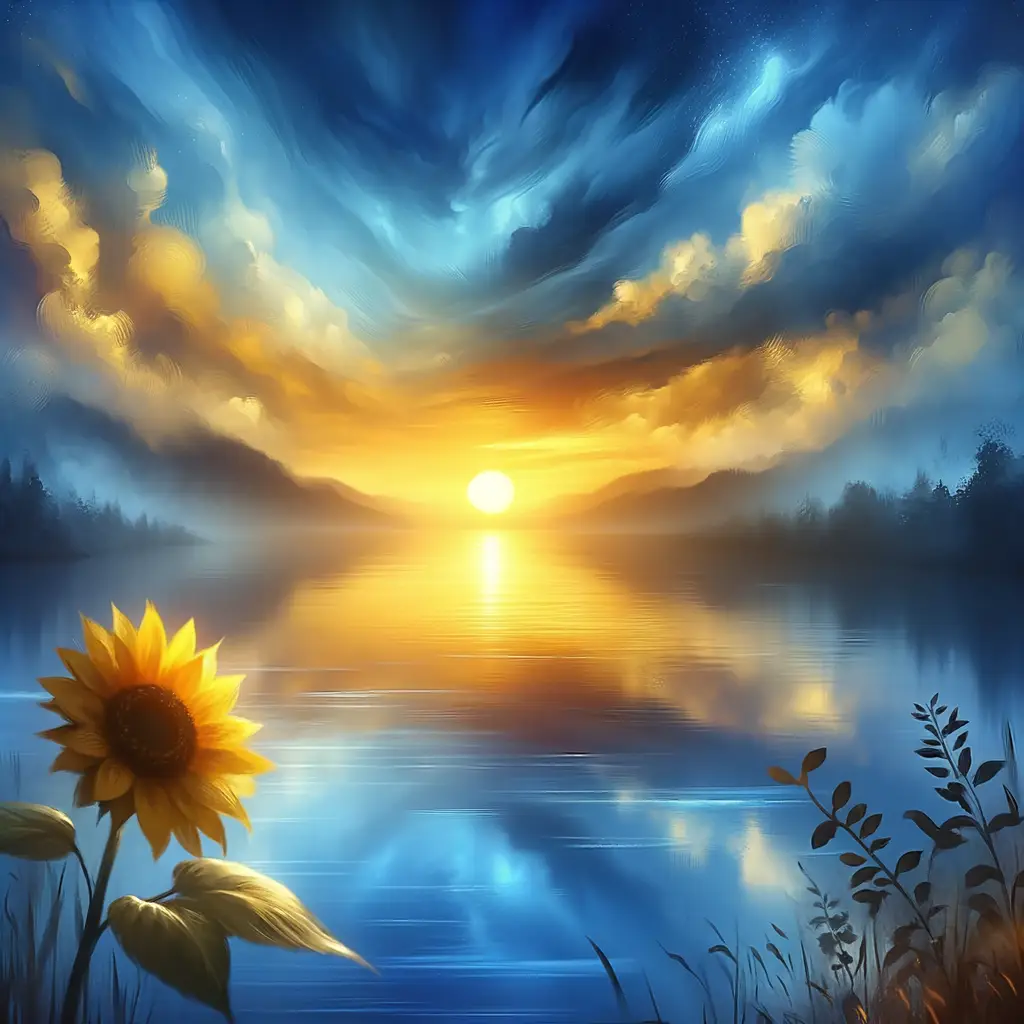 Whispers of the Sunflower: A Sunset's Healing Embrace