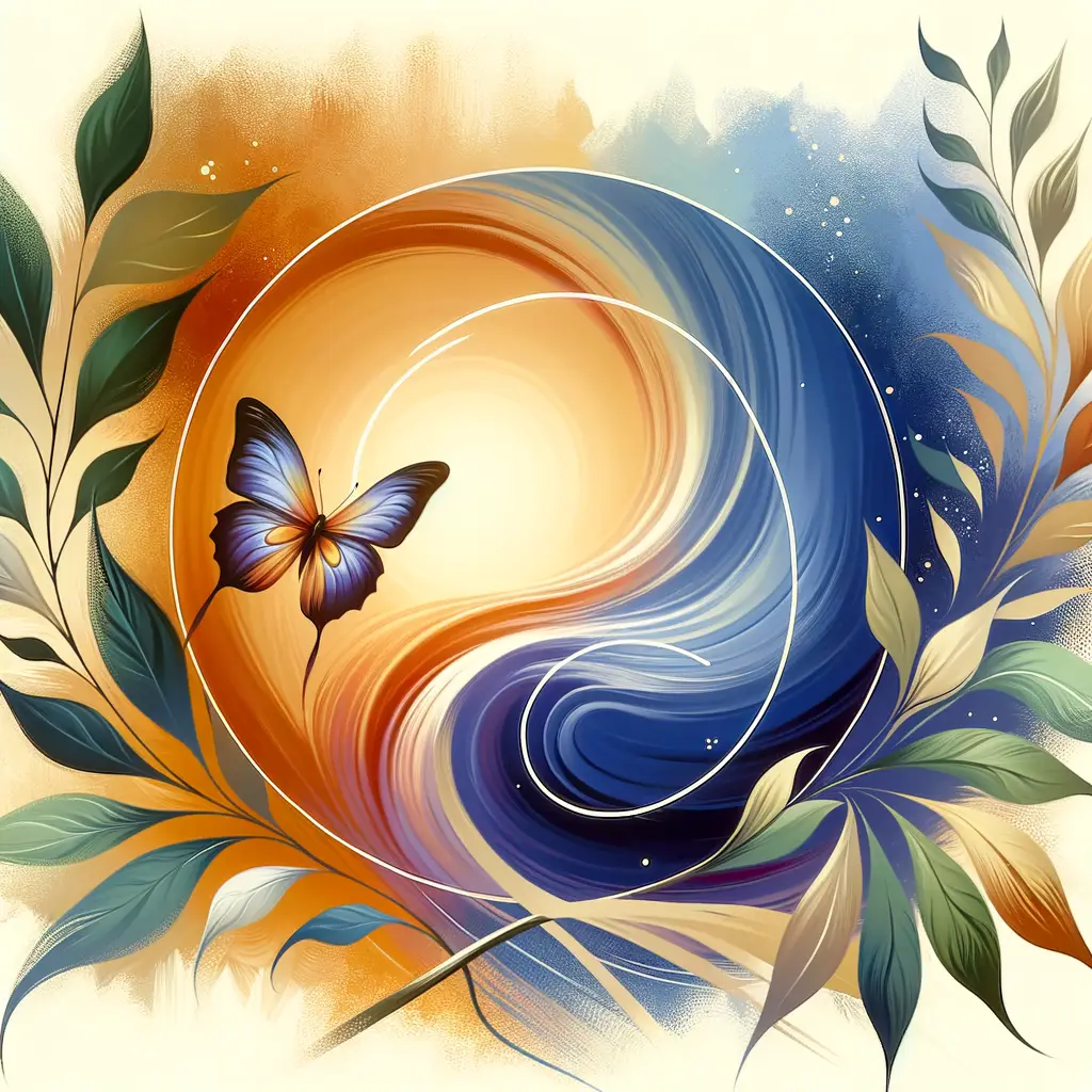 Whispers of Growth: A Canvas of Tranquil Transformation