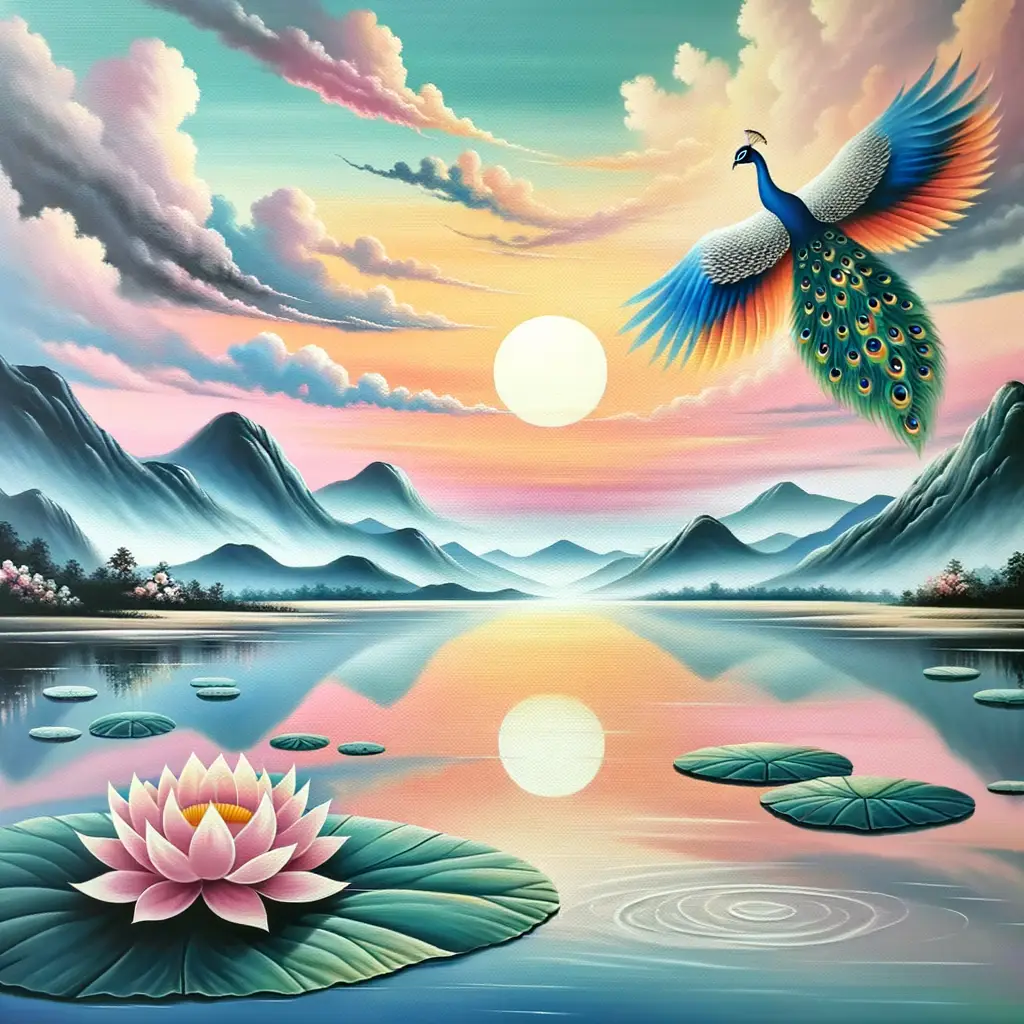 The Embrace of Wings: Tranquil Therapy Through Nature's Dance