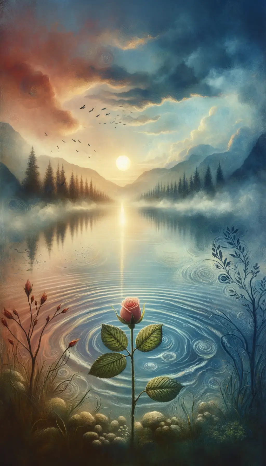 Whispers of Resilience: A Rosebud's Journey