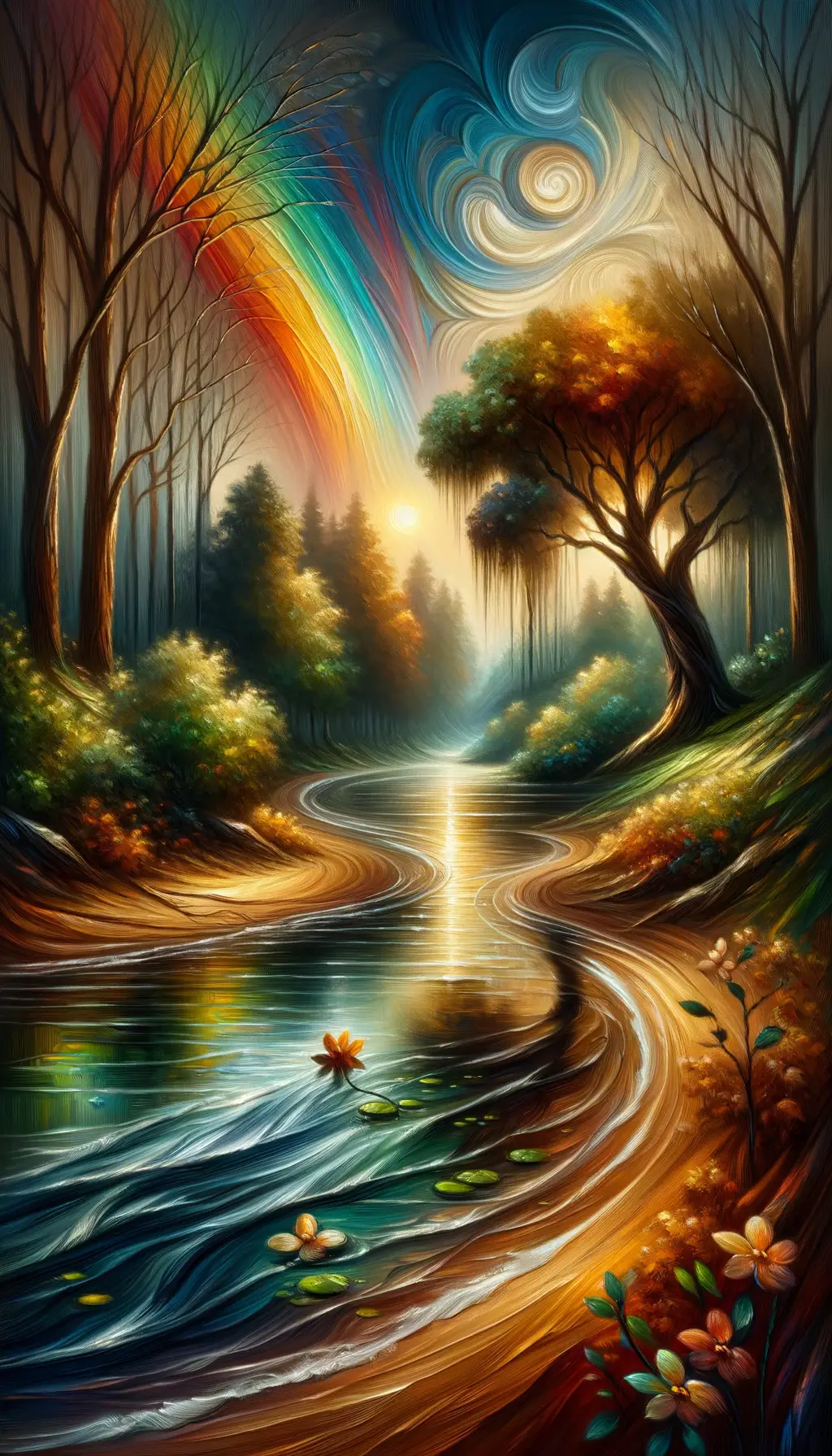 Whispers of Resilience: A Rainbow's Embrace