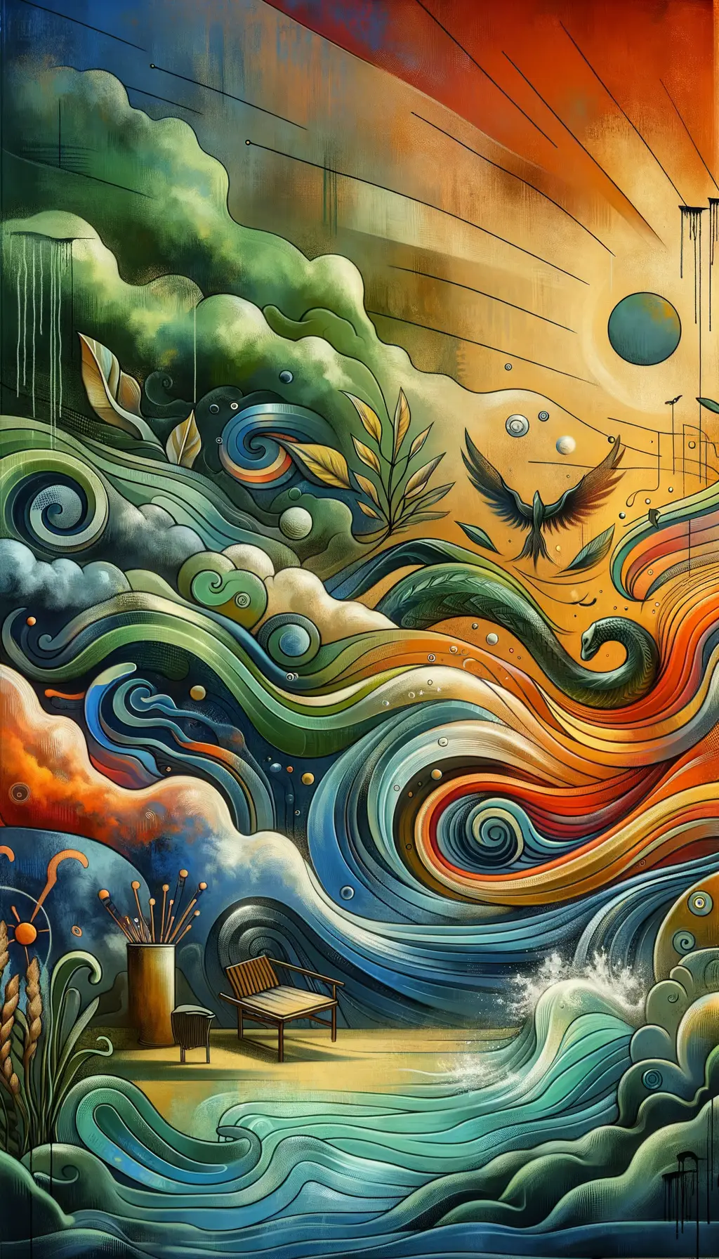 Whispers of Resilience: A Serpent's Embrace