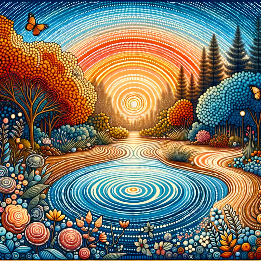 Ephemeral Whispers: Echoes of Transformation in Sunset Hues