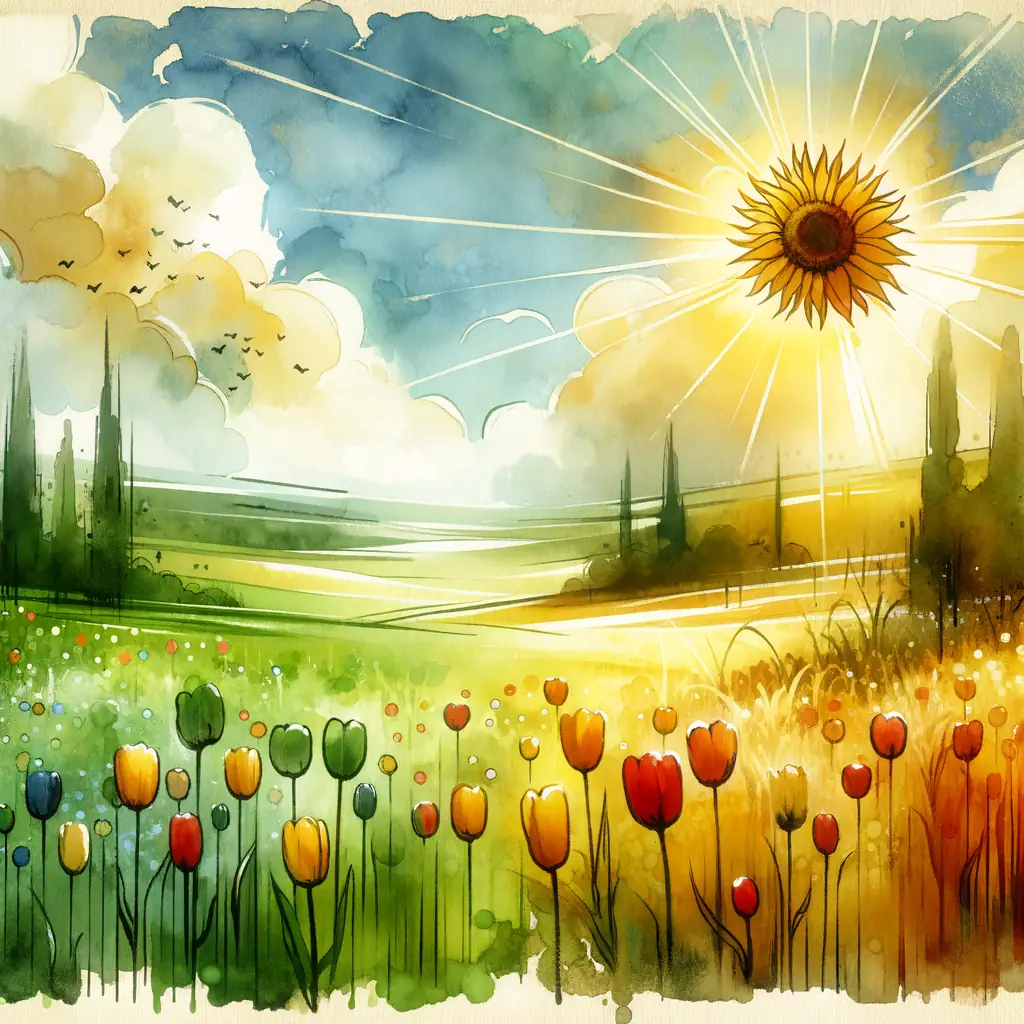 Blossoming against Time's Canvas: A Sunflower's Journey