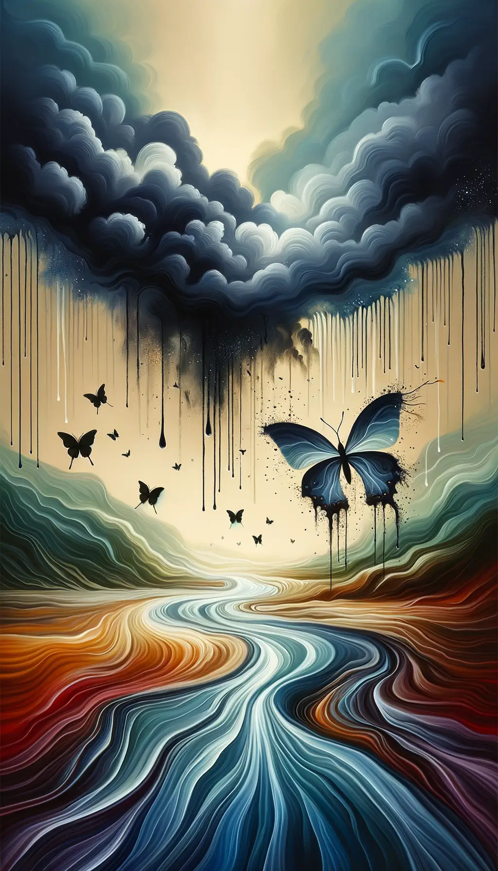 Stormcloud's Metamorphosis: Fragile Wings of Inner Growth