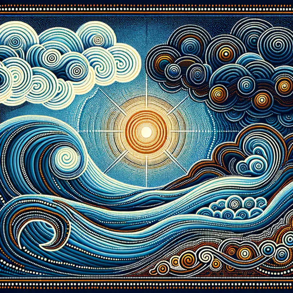 Echoes of Renewal: Sunbeams Dance on Turbulent Seas