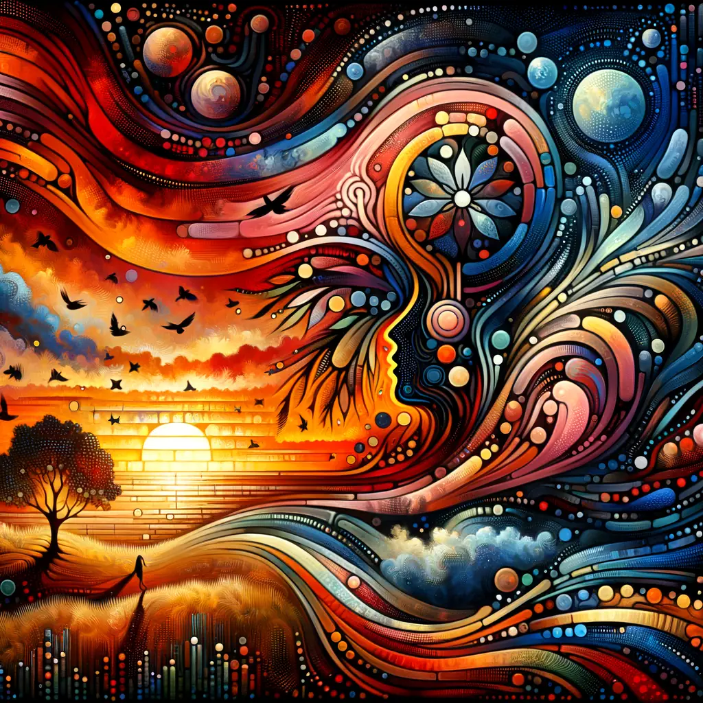 Transcendence of Chromatic Whispers: Ephemeral Journey in Dots