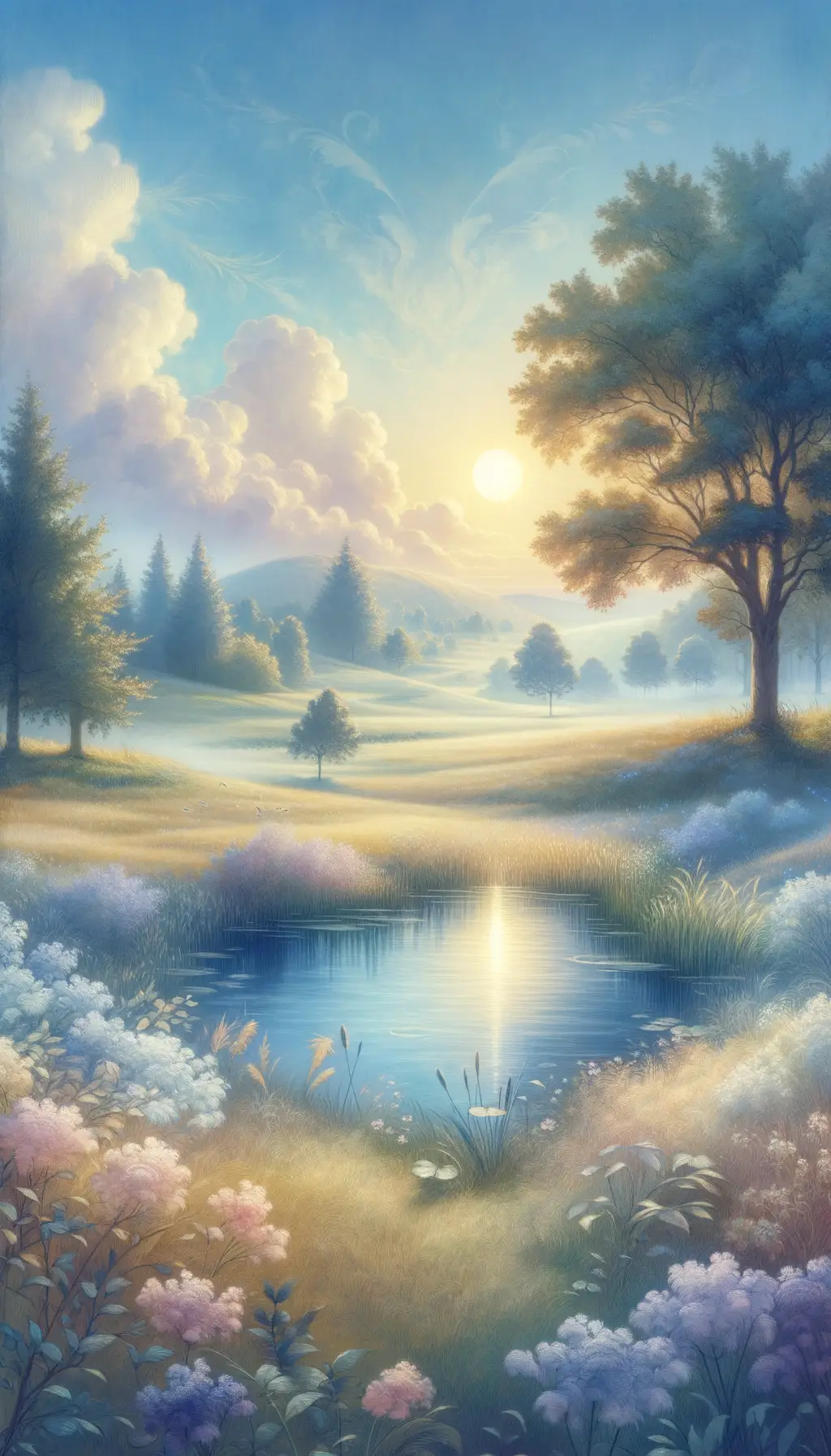 A Gentle Whisper: Embracing Serenity in a Sunlit Meadow