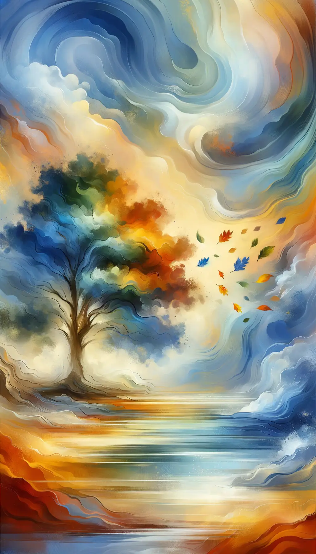 Whispers of Oak: River's Embrace