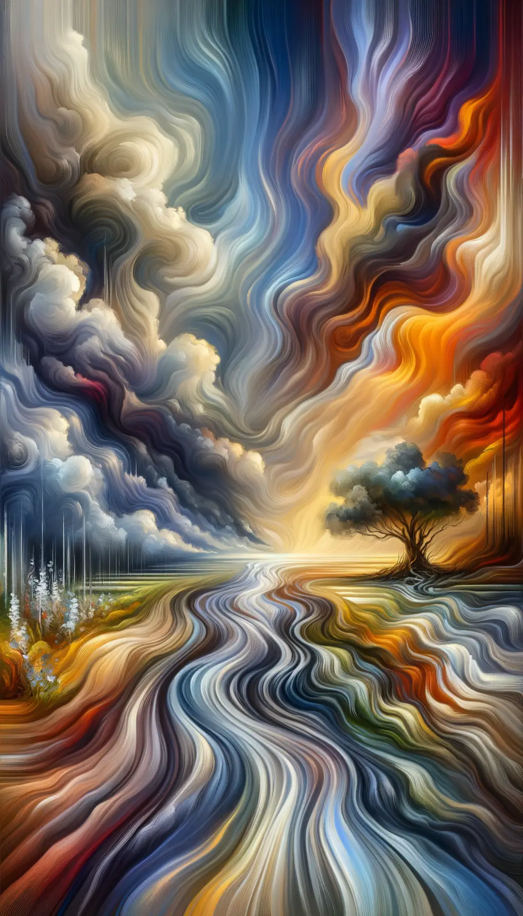 Cycles of Resilience: Whispers between Calm Waters and Stormy Skies