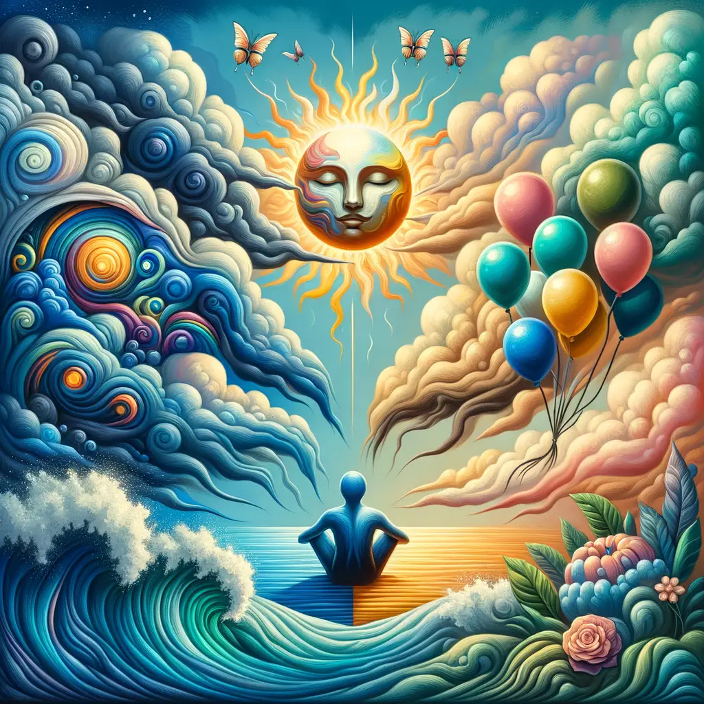 Ethereal Convergence: Tranquil Echoes of Anxieties Unveiled