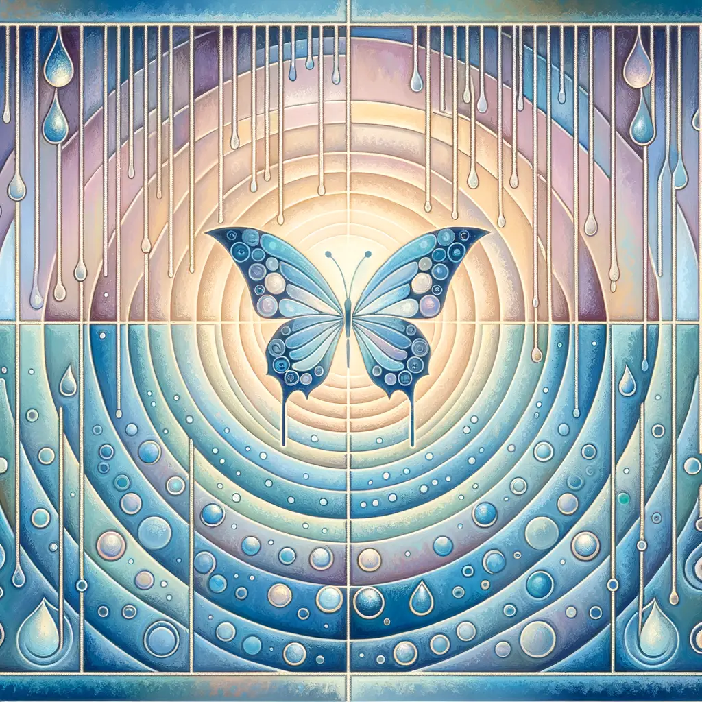 Ethereal Metamorphosis: Whispers of Rain and Resilience