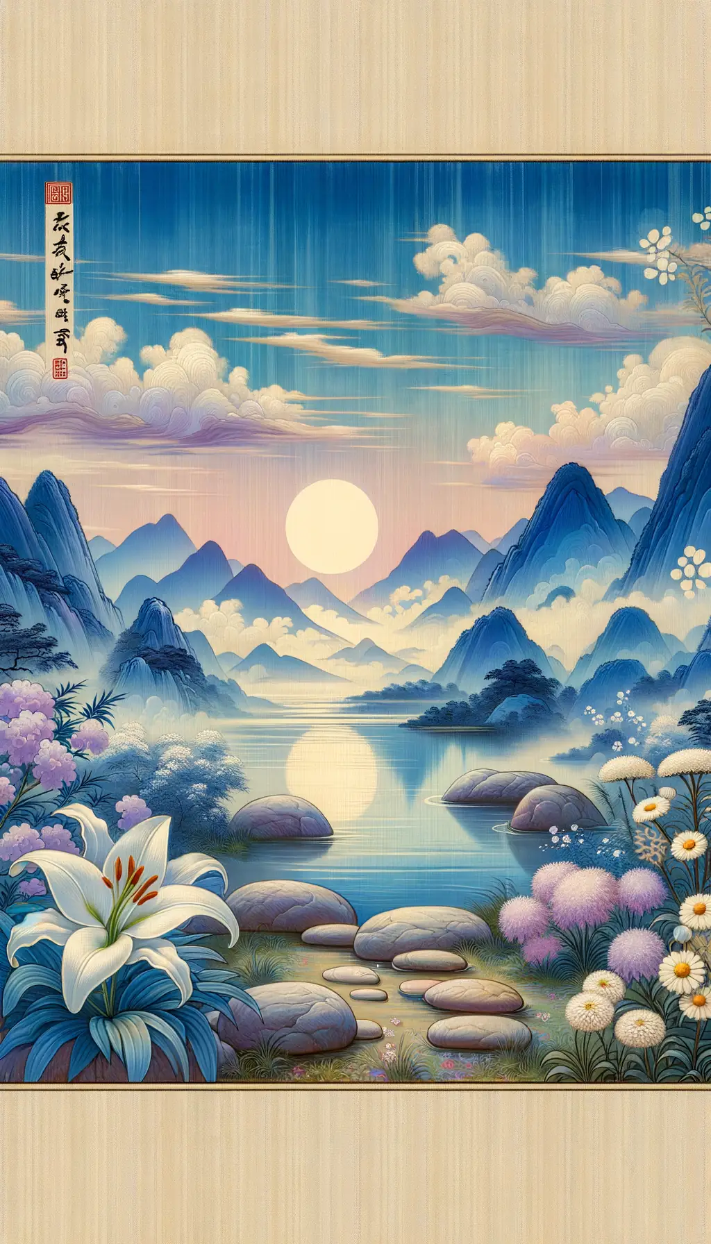 Tranquil Blooms of Whispered Healing: Lily's Song of Peace